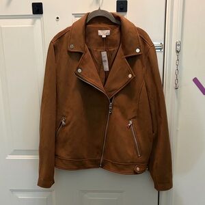 Tan Suede Women's Jacket XL